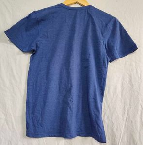 Men's Blue V-Neck T-Shirt