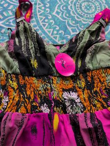 Vibrant Boho Ethnic Gown