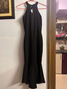 Elegant Black fishtail Bodycon Dress