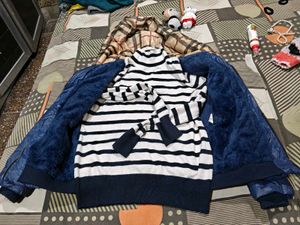 Stylish Striped Sweater free and Jacket
