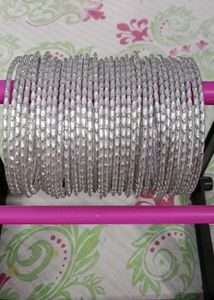 Stack of Silver Bangles