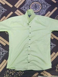 Men's Light Green Casual Shirt