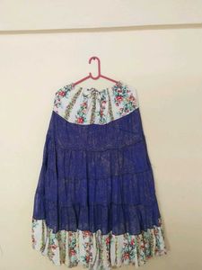 Bohemian Floral Tiered Maxi Skirt