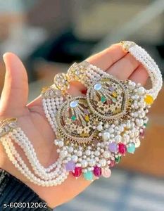 Statement Earrings with Pearl Drops