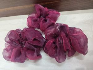 Set of 3 Sheer Purple Scrunchies