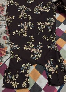 Stylish Floral Print Kurta Set