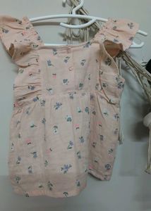 Cute Floral Print Top