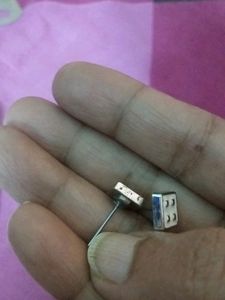 Small Earrings White