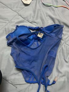 Sheer Blue Corset Top