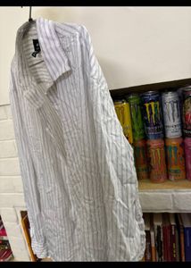 H&amp;M Striped Button-Up Shirt