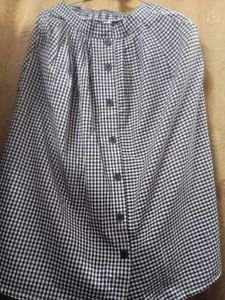 Black and White Gingham Skirt