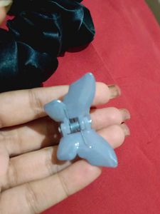 Black Satin Scrunchie - XL