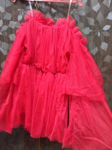 Women's Ruffled Tulle Dress