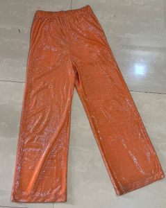 y2k Orange Wide-Leg Pants