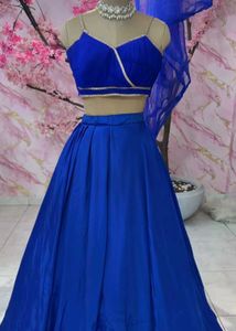 Royal Blue Lehenga Choli Set