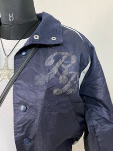 Navy Lightweight baseball Jacket