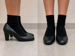 Classic Black Leather Pumps