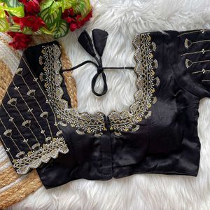 Stunning Teal Embroidered Blouse