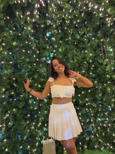 White Crop Top