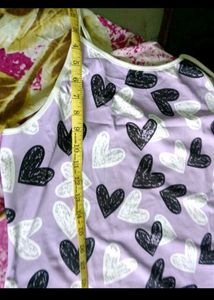 Cute Heart Print Nightdress