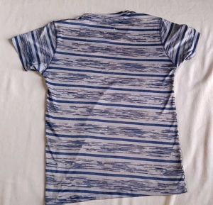 Blue Geometric Print T-Shirt