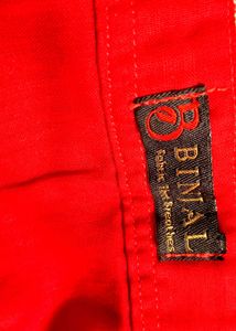 Red Ikat Print Kurti