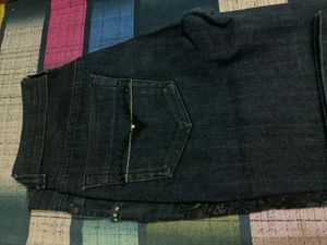 Embellished Dark Wash Denim Jeans