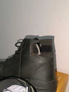 Black Lace-Up Combat Boots