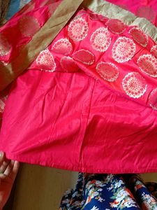 Red And Golden Ethnic Gown