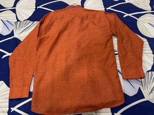 Men's Stylish Orange Shirt