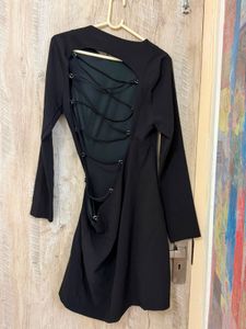 Chic Black Long Sleeve Dress