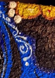 Vibrant Blue Krishna ( Tissue) Art 🖼️