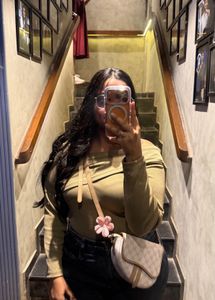 Stylish Olive Green Off-Shoulder Top