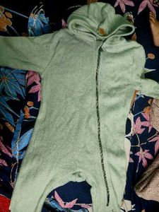 Cozy Hooded Baby Jumpsuit