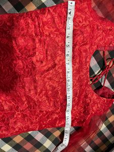 Stunning Red Embroidered Lehenga Choli With Duppta