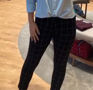 Checked Slim Fit Pants