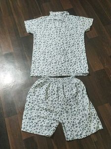 Cute Heart Print Kurta Set
