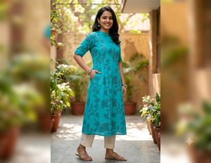 🩵Pocket Aline Kurta