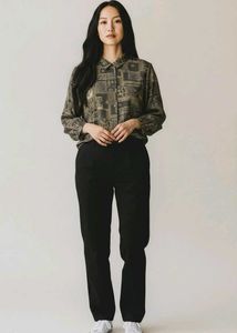 Stylish Printed Button-Up Shirt