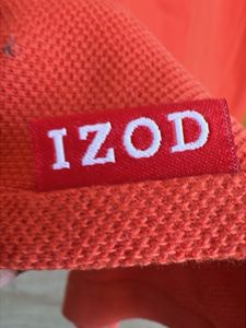 IZOD Men's Orange Polo Shirt- medium size