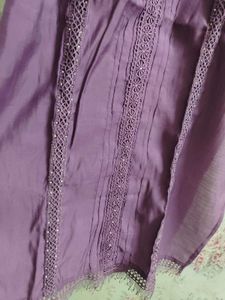 New Elegant Purple Kurta Set with Dupatta