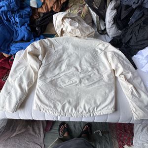 Cream Hooded Jacket