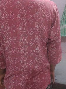 Pink Paisley Print Top