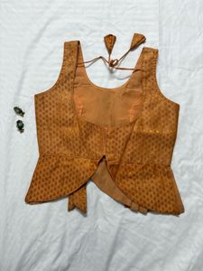 Peach Corset style Top