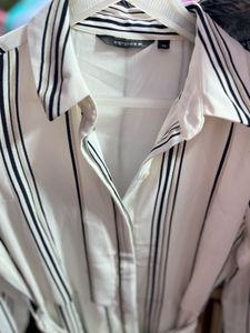 Westside Striped Shirt Dress