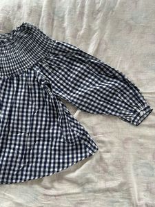 Gingham Off-Shoulder Top