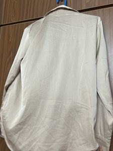 H&amp;M Satin Button-Up Shirt