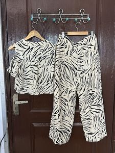 MARKS &amp; SPENCERS Zebra Print Co-ord Set
