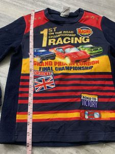 Racing Car Graphic Long Sleeve Top