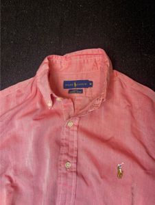 Ralph Lauren Men's Salmon Button-Down Shirt